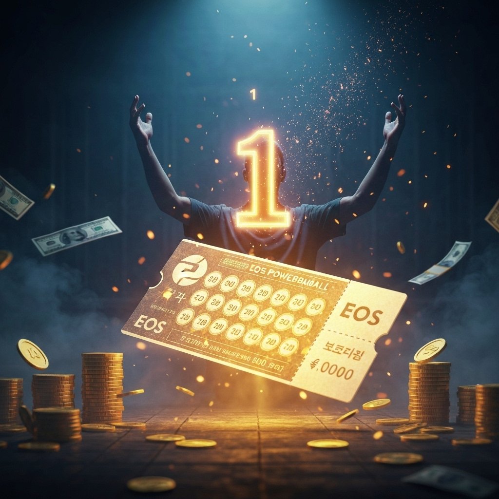 EOS 파워볼 1등 당첨 후기: 고액 당첨 비결 관련 이미지