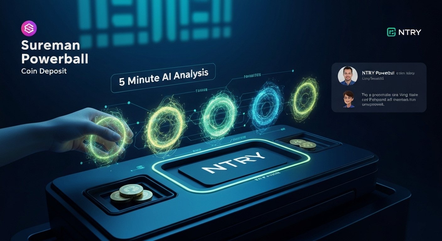슈어맨 파워볼 코인입금 가능한 곳! NTRY 파워볼 5분 AI 분석 후기